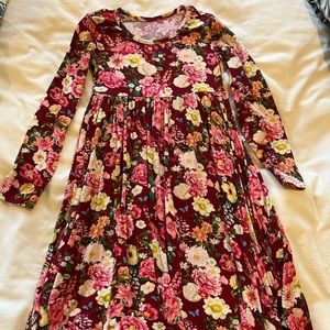 BNWOT Posh Peanut floral dress size 7